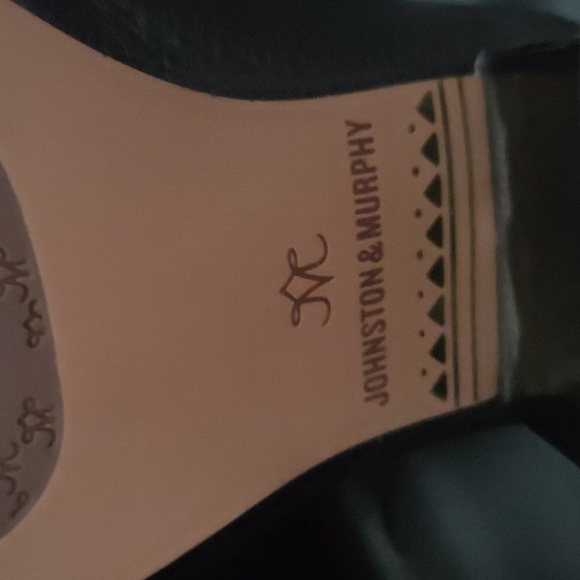 Johnston & Murphy Black 100% Leather Mules Slip On Block Heel 2.5 Shoe SZ 7.5 US - Picture 11 of 11